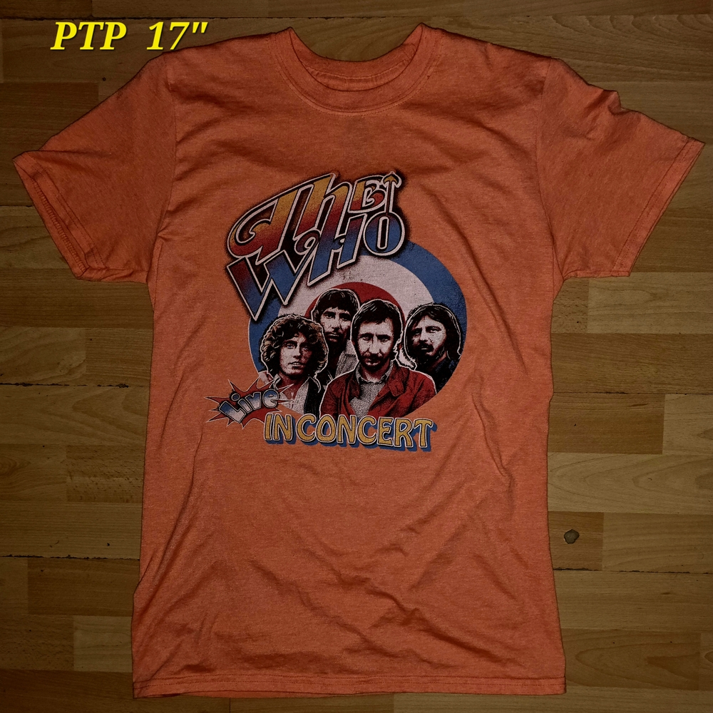 #25.  The Who In Concert Orange T-Shirt